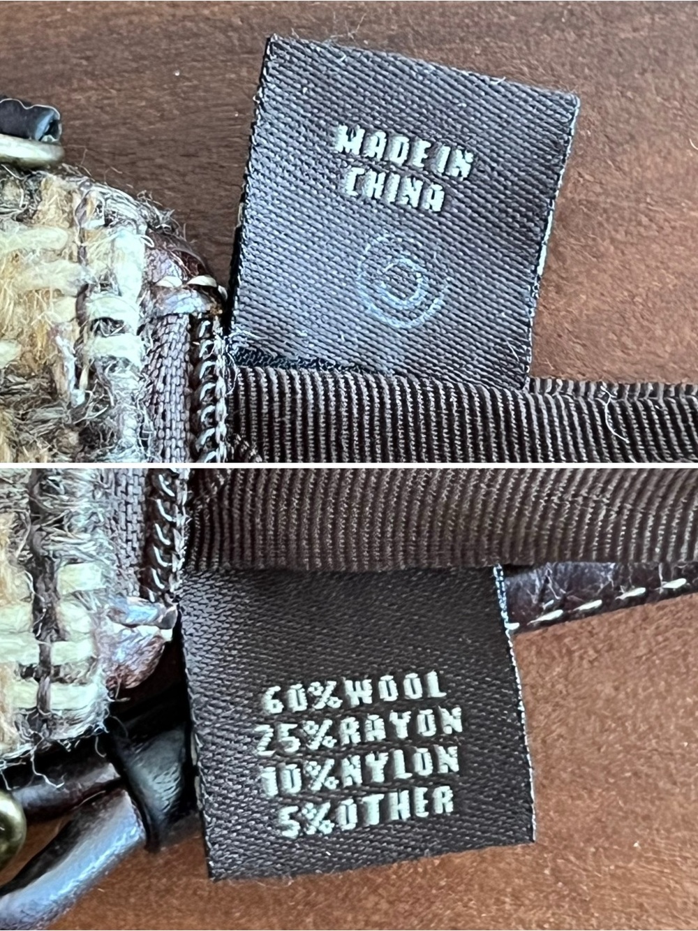 Vintage Coach Wool Wristlet - Picture 8 of 10